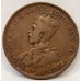 AUSTRALIA 1920 . ONE 1 PENNY . VARIETY . DOUBLE DOT